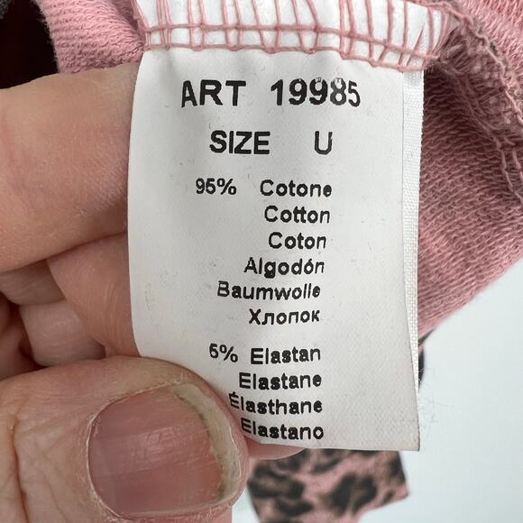 Wiya Italy Leopard Print Pullover Sweatshirt Women's One Size - Picture 8 of 8